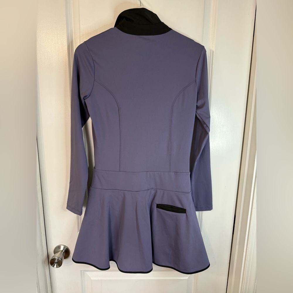 Olaya Women’s Purple & Black UV50+ Long Sleeve Balance Golf Dress - Size Large - Picture 4 of 10